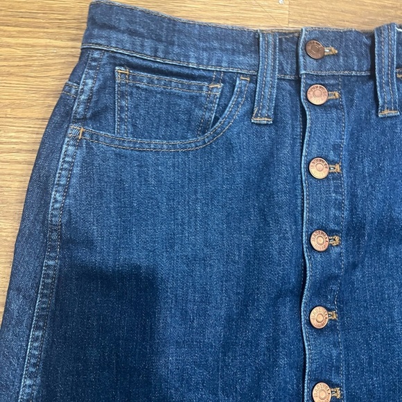 MADEWELL women’s Denim Button-Front Skirt - Picture 5 of 7